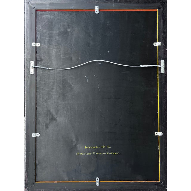 Leslie Poteet Busker "Nouveau No. 12" Contemporary Black and White Abstract Painting, Framed For Sale In Phoenix - Image 6 of 6