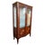 Late 19th Century Louis XVI Style Showcase Vitrine in Walnut with Geometrical Marquetry For Sale - Image 15 of 18