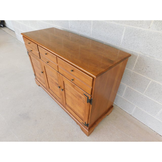 Ethan Allen Heirloom Nutmeg Credenza Buffet 10-6017 For Sale - Image 10 of 18