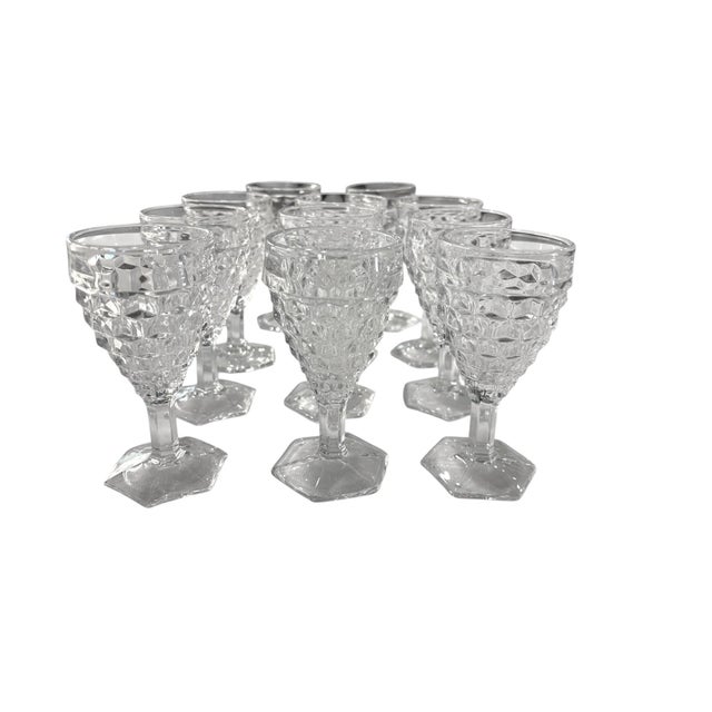 Mid 20th Century Fostoria Set of 11 American Clear Wine / Sherry Glasses - 11 pcs For Sale - Image 13 of 17