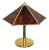 Vintage Brass & Faux Tortoise Acrylic Table Lamp by Sciolari, Italy, 1970s For Sale