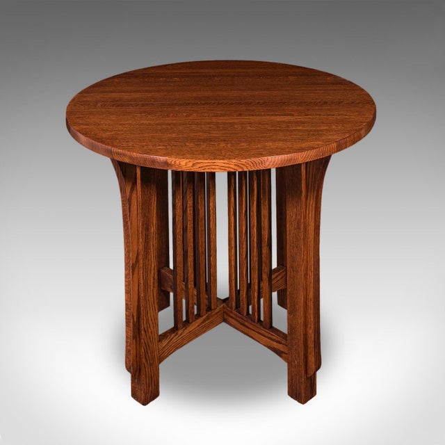 1960s Vintage Cotswold School Centre Table, English, Oak, Occasional, Mission Style For Sale - Image 5 of 10