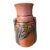 Roseville Laurel Art Pottery Persimmon Color Vase #667- 6 Ca. 1934 For Sale