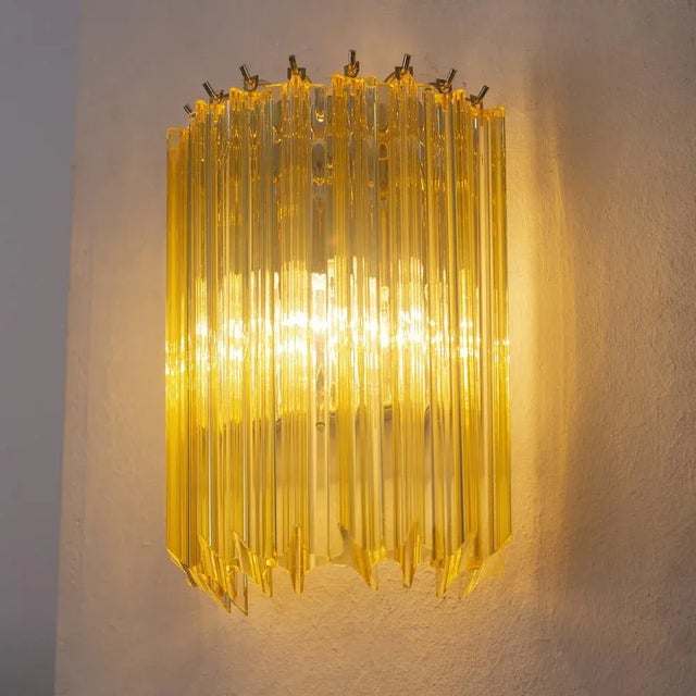 Metal Wall Lamp with Murano Glass, 1990s For Sale - Image 7 of 12