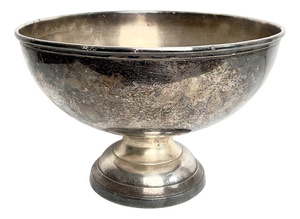 Silver-Plated Champagne Basin with Base