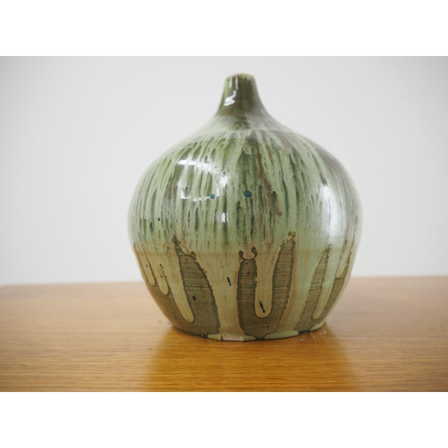 Brown Ceramic Vase, Czechoslovakia, 1960s For Sale - Image 8 of 10