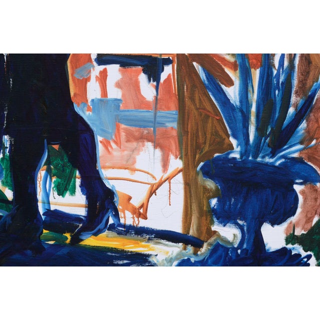 1970s Couple Dancing at Sunset - Bay Area Figurative School by Allie William Skelton For Sale - Image 5 of 6