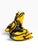 Plastic Vintage 2003 Set of 3 Yellow & Black Frog Figurines Sculptures For Sale - Image 7 of 12