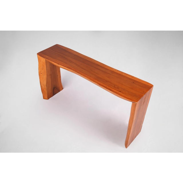 Living Edge Water Fall Console Table 55 For Sale - Image 4 of 6