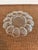 Hollywood Regency Vintage Clear Pressed Glass Oyster Plate / Shell Form Seafood Server For Sale - Image 3 of 5