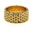 Modern Vintage 14k Gold Basket-Weave Cigar Band Ring, Size 9 For Sale - Image 3 of 9