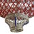 Boat Shape Four-Light Chandelier with Polychrome beading For Sale - Image 4 of 6