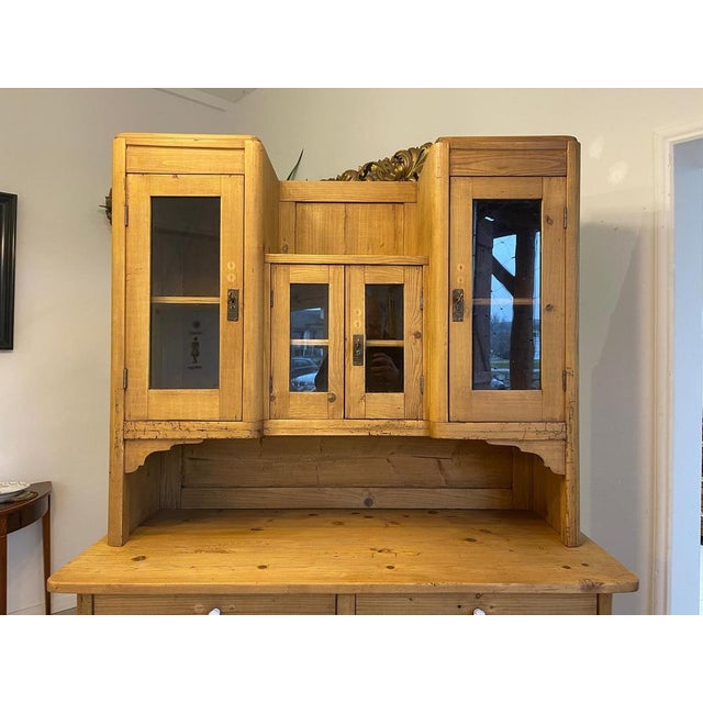Tan Art Nouveau Kitchen Cabinet For Sale - Image 8 of 17