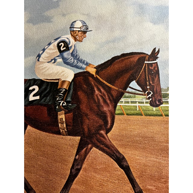 1964 Umbrella Fella Thoroughbred Racehorse Print For Sale - Image 4 of 4