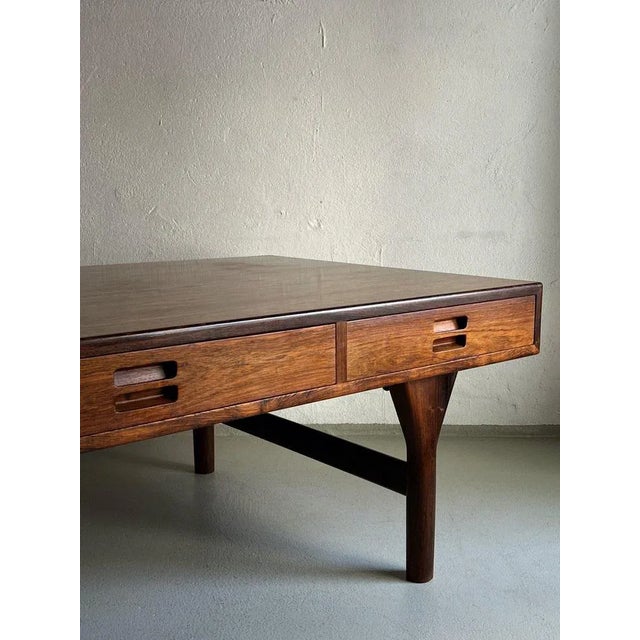 Rosewood Coffee Table by Nanna Ditzel for Søren Willadsen | Denmark | 1950s For Sale - Image 3 of 13