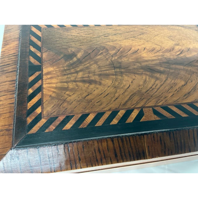 Antique Walnut Inlaid Jewelry or Document Box For Sale - Image 11 of 12