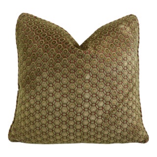 Old World Weavers Scalamandre Feather/Down Velvet Pillow For Sale