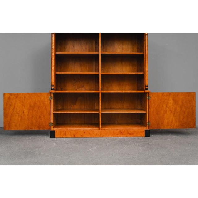 Biedermeier Style Bookcase in Birch For Sale - Image 13 of 18