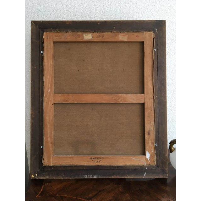 Benjamin II Vautier, Cathédrale Saint Pierre, Haut de vieille ville Genève, 1917, Oil on Canvas, Framed For Sale - Image 4 of 5