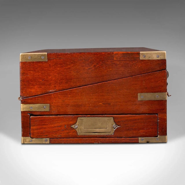 1820's Antique Officer's Campaign Correspondence Box For Sale - Image 9 of 12