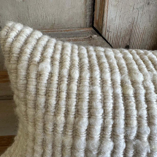Organic Wool Handmade Pillow with Insert All of our products are commissioned and handmade by the craftswomen of Chiloé....