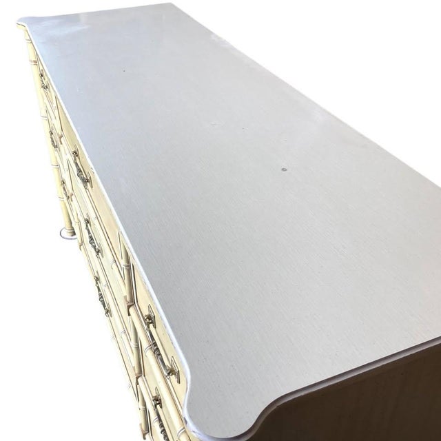 Vintage Henry Link Bali Hai 5-Piece Bedroom Set | Faux Bamboo For Sale In Raleigh - Image 6 of 10