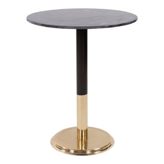 Kenneth Ludwig Chicago Micca Black Marble Bistro Table For Sale