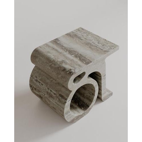 Rosso Lepanto Marble and Stone Prae Stool by Esther Knopfler For Sale - Image 18 of 18