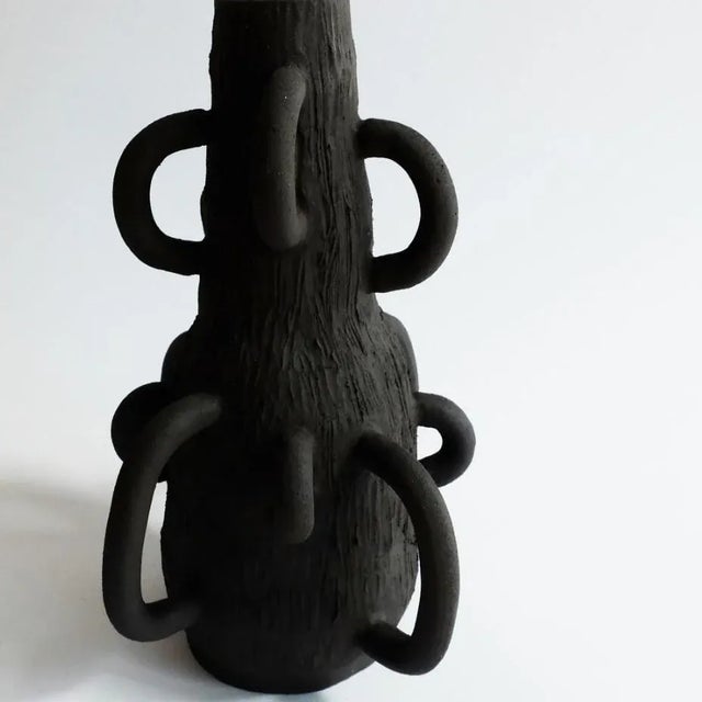 Handsculped Enssi Table Lamp by Ia Kutateladze For Sale - Image 3 of 5