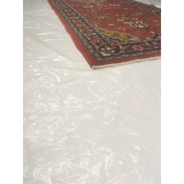 Textile 1970s Vintage Persian Sarouk Runner - 3′4″ × 10′3″ For Sale - Image 7 of 8