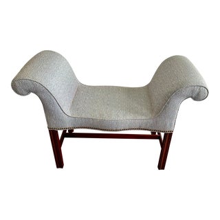 1990s Henredon Natchez Collection Window Bench Seat For Sale