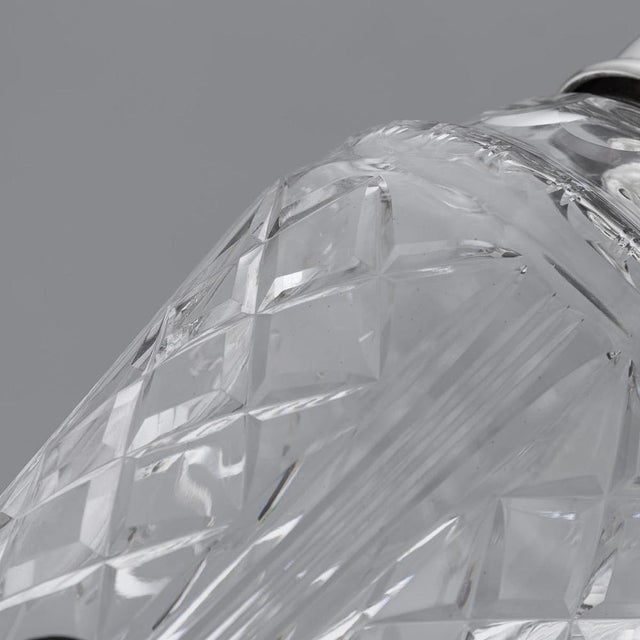 20th Century English Silver & Cut Glass Cocktail Shaker from Mappin & Webb, 1949 For Sale - Image 12 of 16