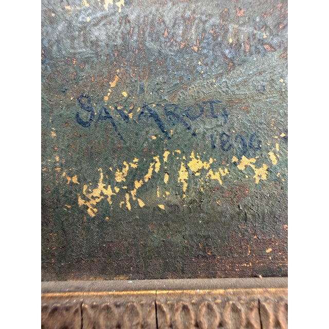 Antique French Military Oil Paintings — Signed Saravoi, 1896, Original Gilt Frames - a Pair For Sale In Austin - Image 6 of 17