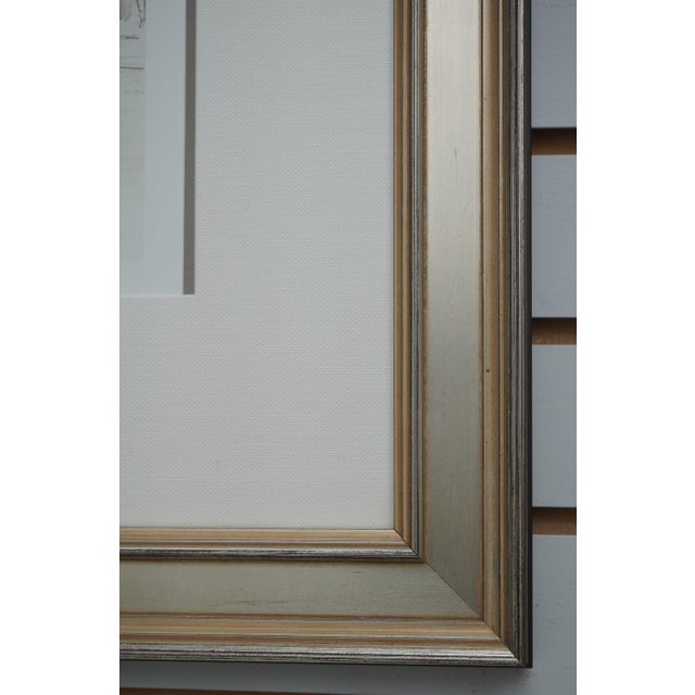 Pair New York & England Professionally Framed & Matted Tall Ship Prints For Sale In Philadelphia - Image 6 of 12