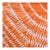 Early 20th Century Yoruba Tie Dyed Orange Textile Nigeria 63x48 inch For Sale