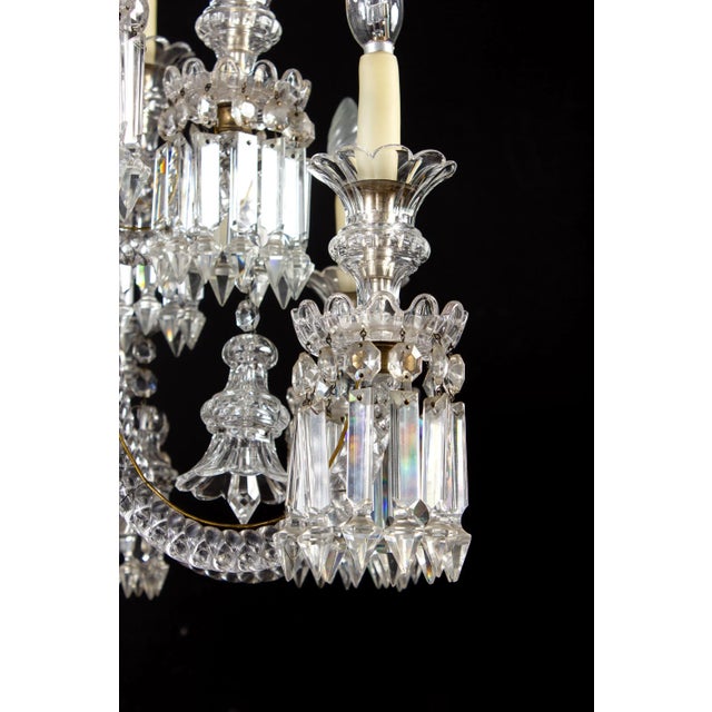 French Crystal Chandelier, 1940 For Sale - Image 9 of 12