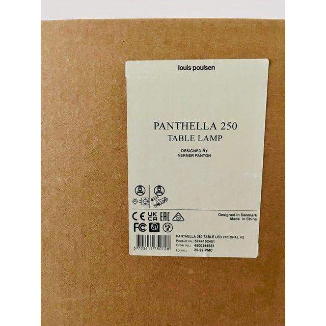 White Brand New Louis Poulsen Panthella Table Lamp (Corded) - Opal White - 2 Available - Verner Panton For Sale - Image 8 of 10