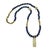 Early 21st Century Forever Loved Gold Pendant Blue Beaded Necklace For Sale - Image 5 of 12