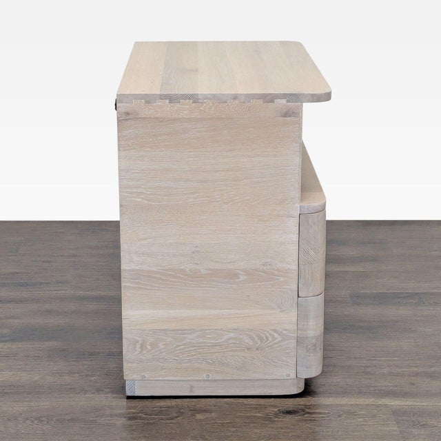 2000 - 2009 Two Drawer Nightstand With Open Shelf For Sale - Image 5 of 11