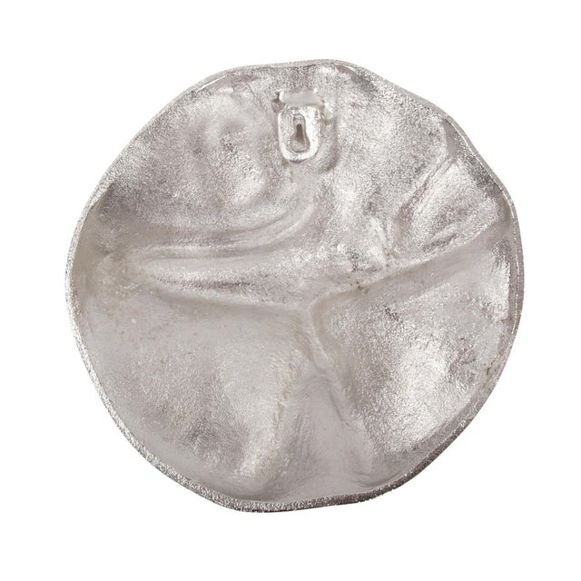 2020s Round Metal Amorphic Wall Decor- Small For Sale - Image 5 of 7