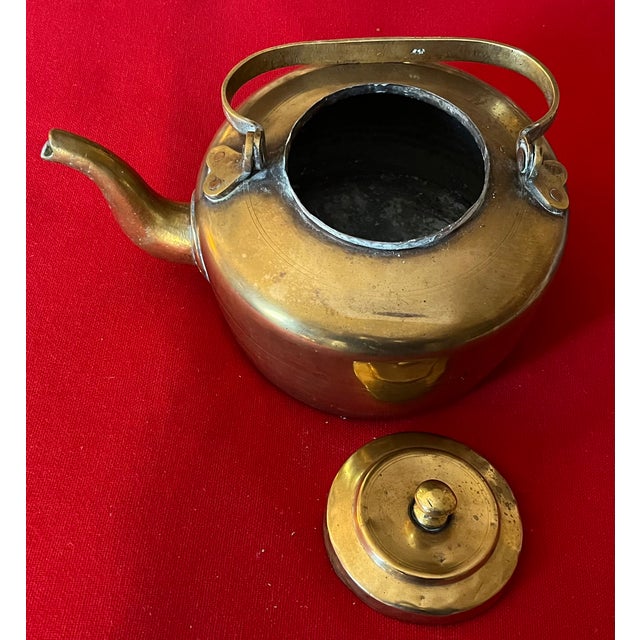 Antique 19th Century English Colonial Brass Tea Kettle For Sale - Image 13 of 18