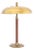 Einar Backstrom Model 5013 Brass and Leather Table Lamp, Circa 1945 For Sale