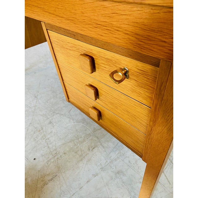 Mid-Century Danish Oak Desk from Domino Møbler, 1960s For Sale - Image 10 of 18