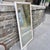 Wood Mid-Century White and Gilt Faux Bamboo Floor Mirror For Sale - Image 7 of 9
