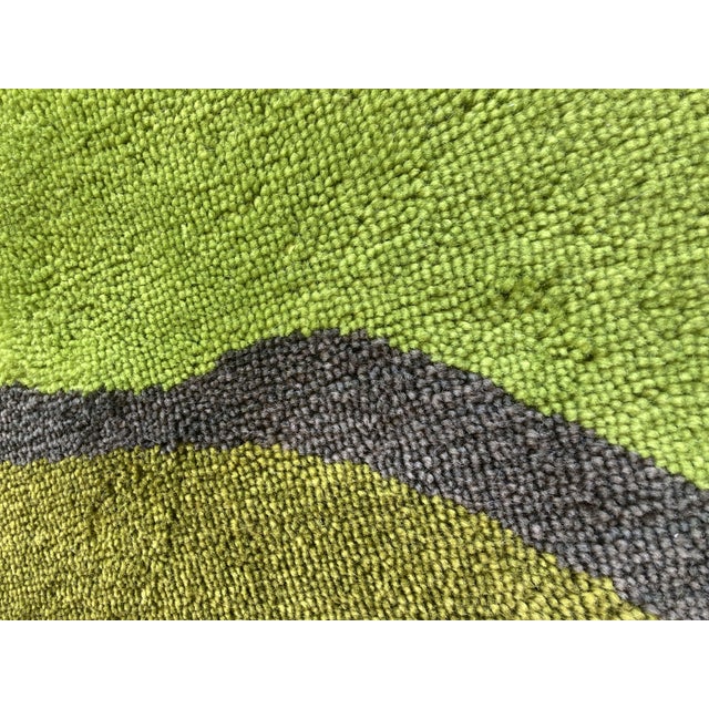 Textile German Flower Rug by Wolf Bauer, 1960s For Sale - Image 7 of 12