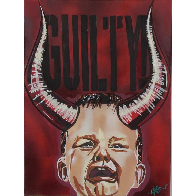 L:Ron, mixed media, Contemporary art Named "Guilty"