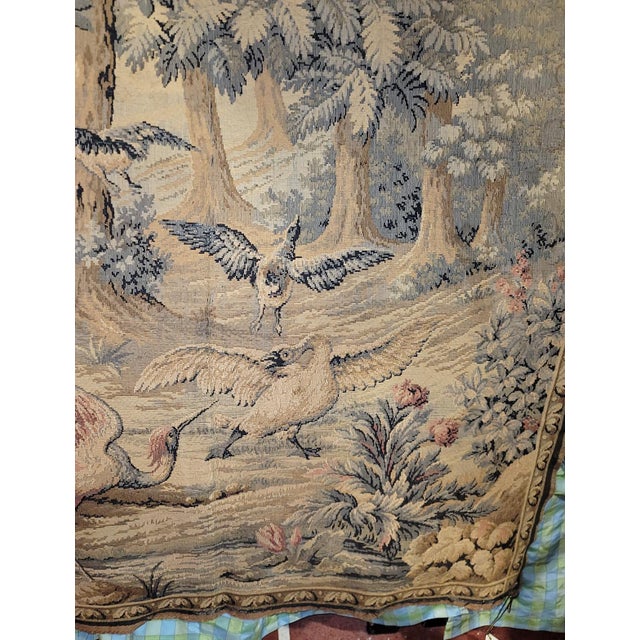1930s French Aubusson Style Country Scene Tapestry For Sale In West Palm - Image 6 of 10