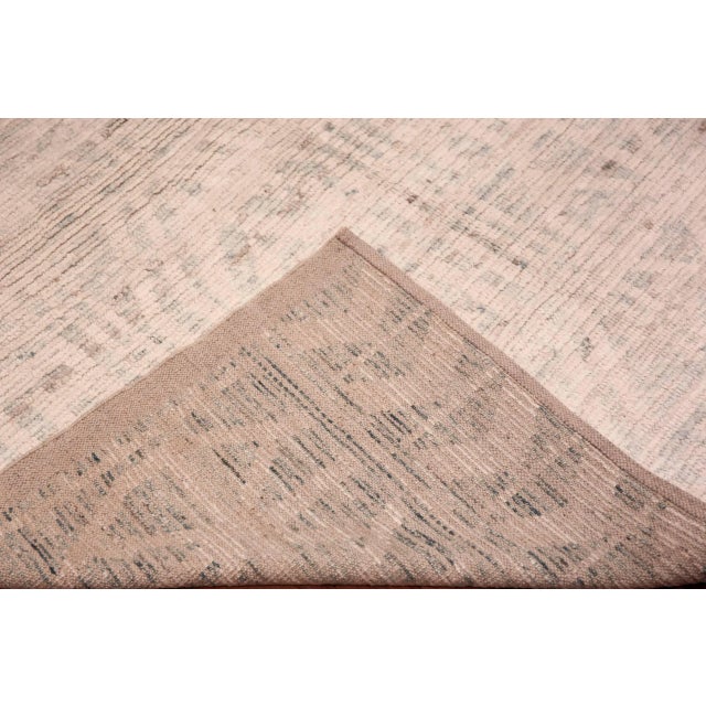 Decorative Warm Minimalist Contemporary Handmade Wool Pile Area Rug, Country of origin: Central Asia, Circa date: Modern Rugs
