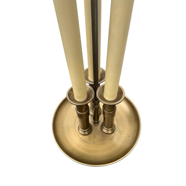 Chapman Manufacturing Company Vintage Chapman Brass Bouillotte Lamp For Sale - Image 4 of 11