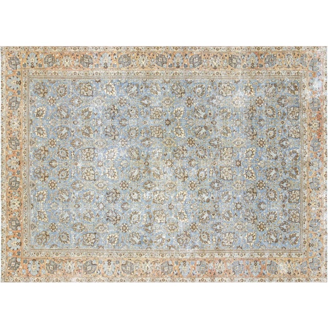 Textile 1940s Persian Tabriz Rug For Sale - Image 7 of 7